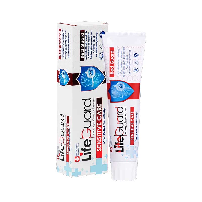 خمیر دندان حساس ردگارد برند لایف گارد خمیر دندان حساس ردگارد برند لایف گارد