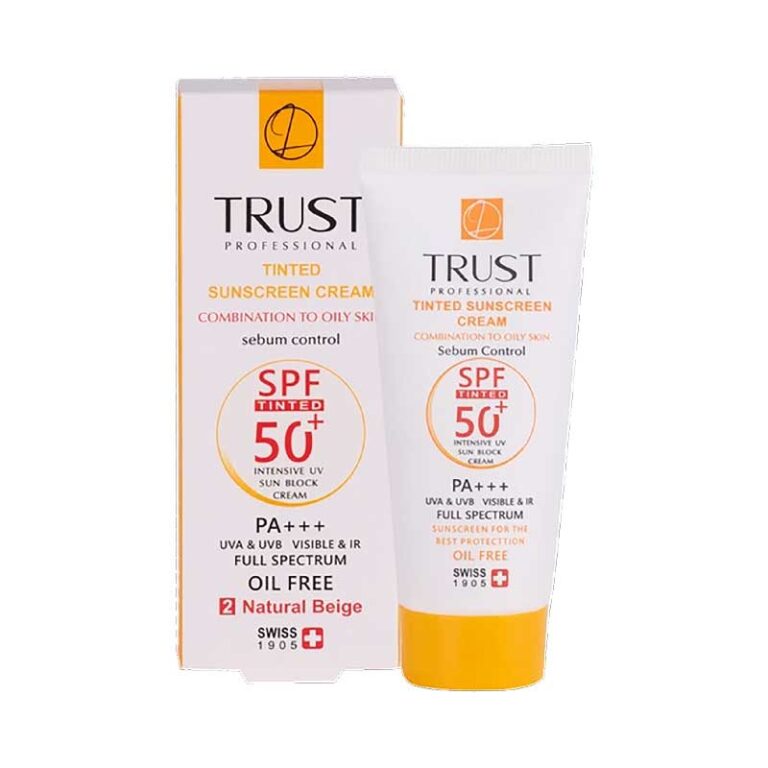 کرم ضد آفتاب رنگی و کنترل چربی بژ طبیعی پوست مختلط تا چرب