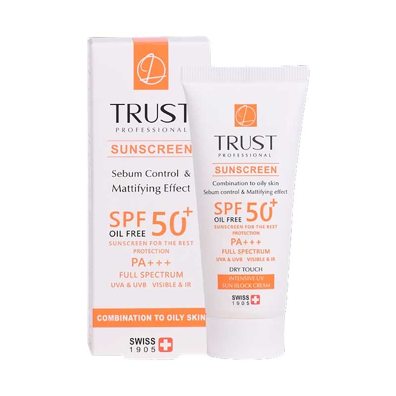 کرم ضد آفتاب و کنترل چربی پوست مختلط تا چرب