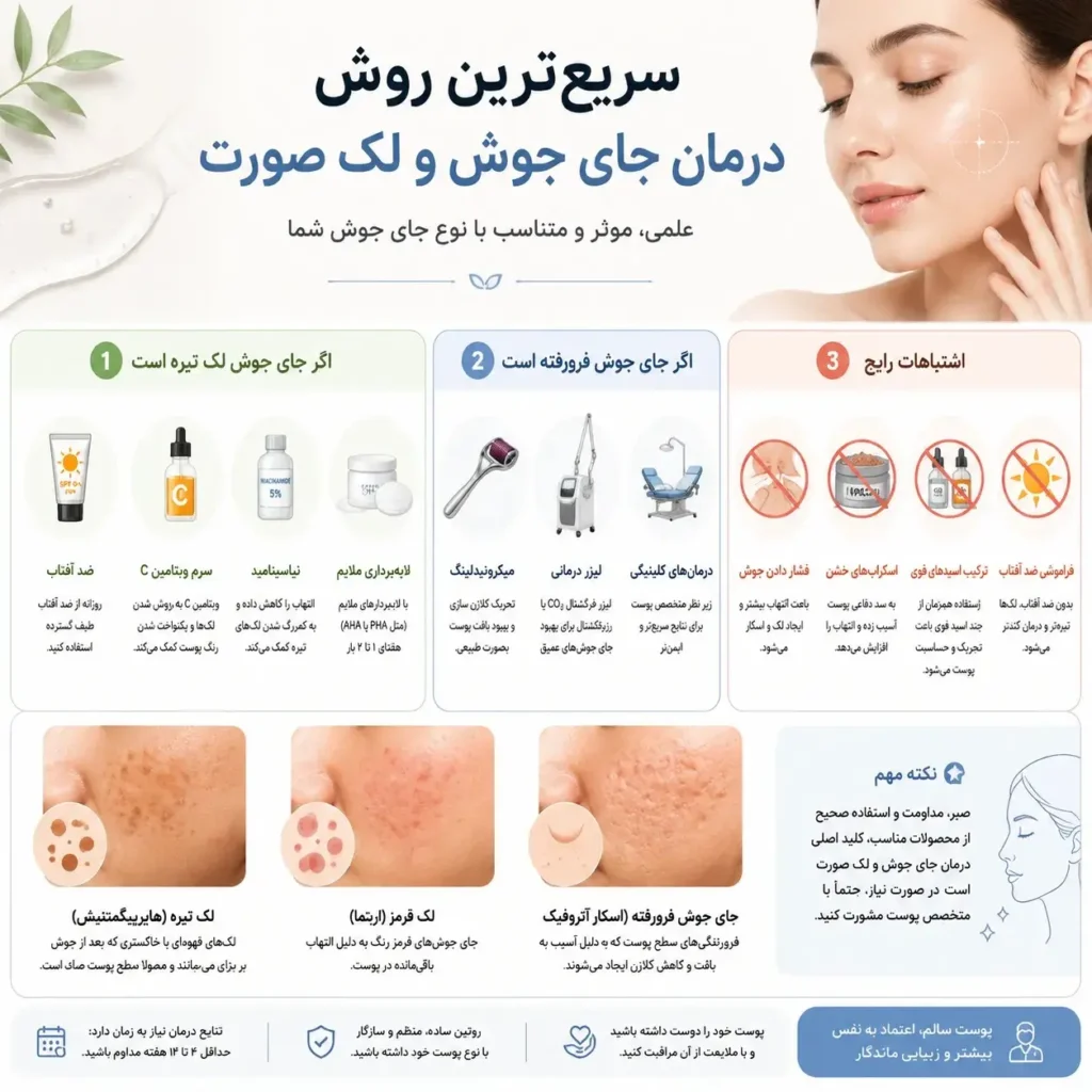 درمان جای جوش (PIH) در خانه: راهکارهای علمی